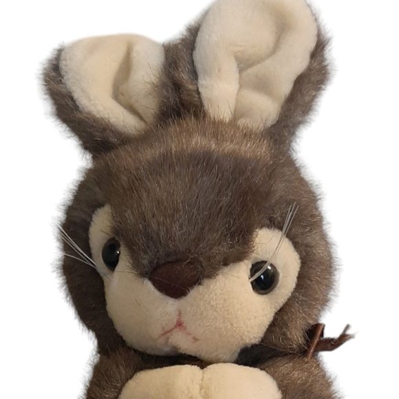 Ace Novelty Fudge Bunny Rabbit Brown Easter Farm Stuffed Animal Plush Toy‎ 9" - Picture 2 of 7
